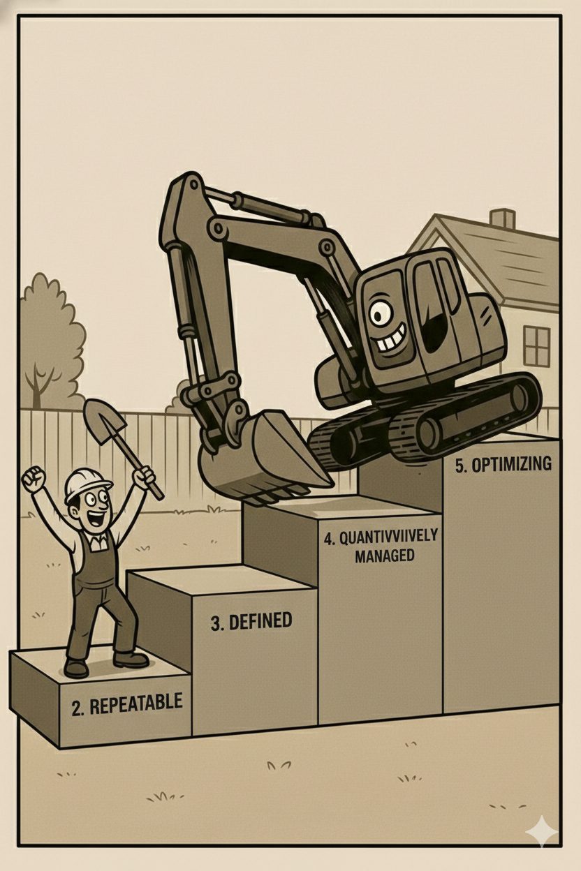 AI Excavator CMM Levels