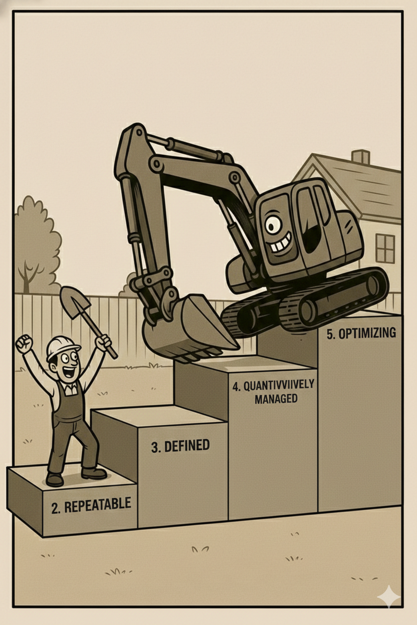 AI Excavator CMM Levels