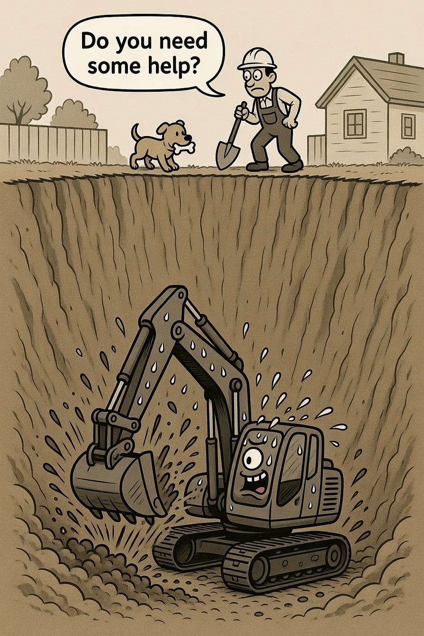AI Excavator needs help